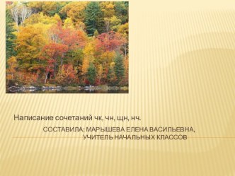 презентация по теме Написание сочетаний чк,чн,нч,нщ презентация к уроку по русскому языку (2 класс)