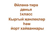 Кыргый җәнлекләр һәм йорт хайваннары презентация к уроку по окружающему миру (1 класс)