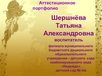 Аттестационное портфолио (сокращенный вариант) презентация к уроку