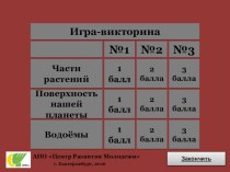 Игра-викторина по окружающему миру презентация к уроку по окружающему миру (2 класс)