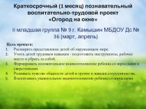 Огород на подоконнике презентация к уроку по конструированию, ручному труду (старшая группа)