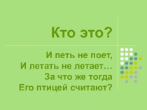 Страус . презентация к уроку по окружающему миру по теме