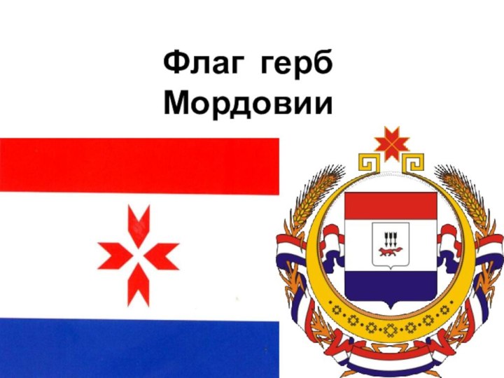 Флаг герб Мордовии