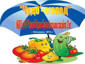 Презентация Чудо огород презентация к уроку по окружающему миру (средняя группа)