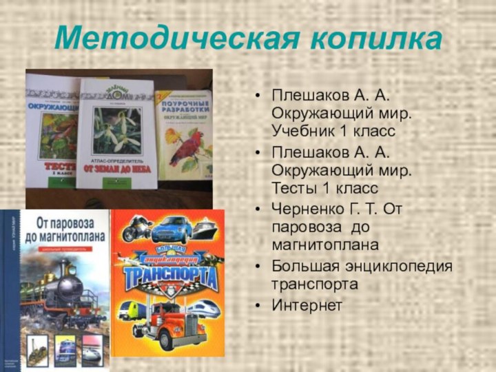 Методическая копилкаПлешаков А. А. Окружающий мир. Учебник 1 классПлешаков А. А. Окружающий