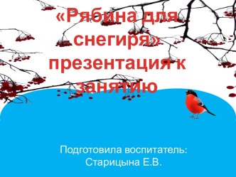 Презентация Птицы зимы презентация к уроку по окружающему миру (младшая группа) по теме