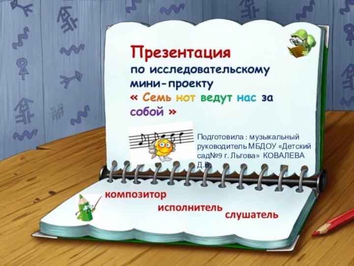 Подготовила : музыкальный руководитель МБДОУ «Детский сад№9 г. Льгова» КОВАЛЕВА Д.В.