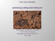 Исследовательская работа Польза или вред шоколада проект (2 класс)