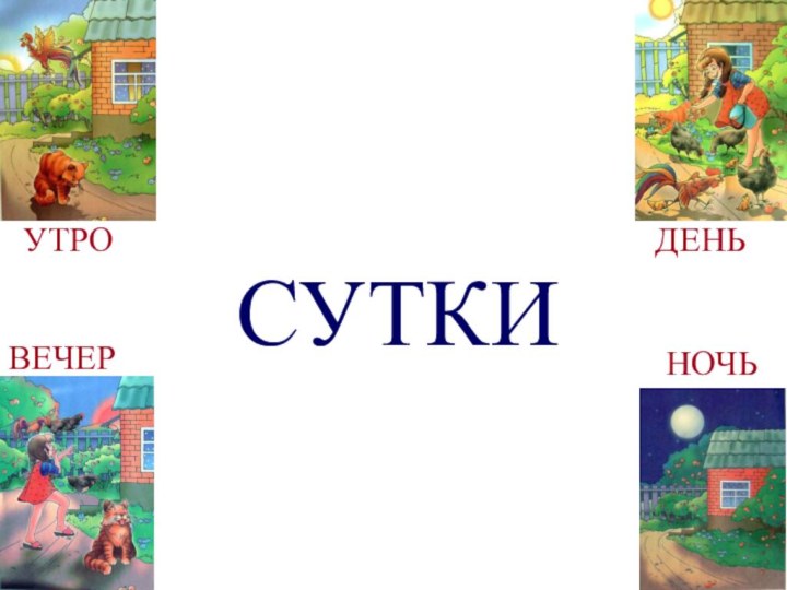 СУТКИУТРОДЕНЬВЕЧЕРНОЧЬ