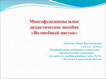 Презентация многофункционального дидактического пособия Волшебный цветок презентация по развитию речи