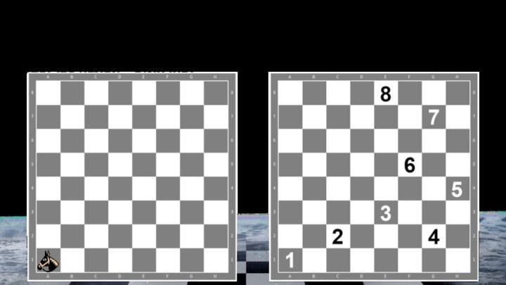 Задача о нахождении маршрута шахматного коня,  проходящего через все 64 поля
