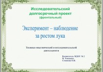 Дневник наблюдения за ростом лука проект по окружающему миру (старшая группа)