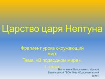 Презентация В подводном мире презентация к уроку по теме