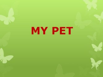 My pet Enjoy English - 2 класс презентация к уроку по иностранному языку (2 класс) по теме