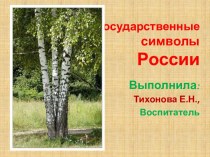 Государственные символы России презентация к уроку по окружающему миру (старшая группа)