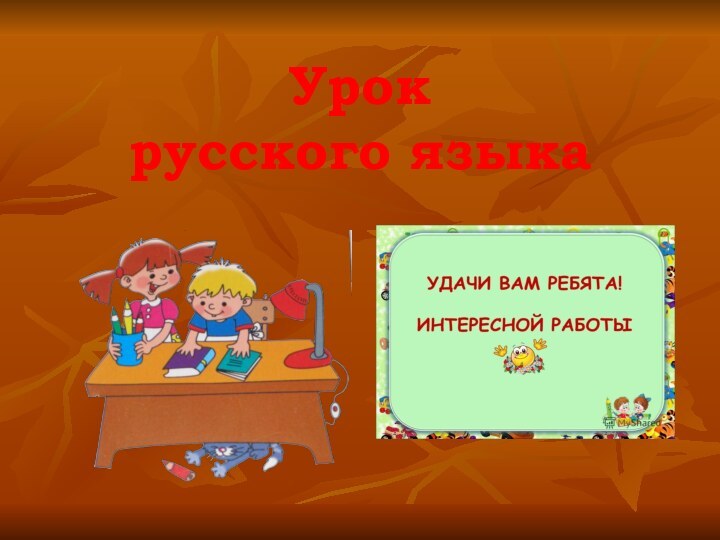 Урок  русского языка