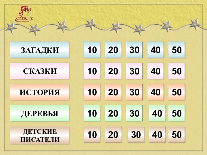 10203040501020304050102030405010203040501020304050ЗАГАДКИДЕТСКИЕ ПИСАТЕЛИДЕРЕВЬЯСКАЗКИИСТОРИЯ