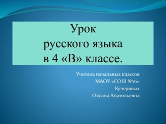 презентация Имя существительное. Обобщение презентация к уроку по русскому языку (4 класс)