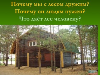 Презентация Что даёт лес человеку презентация к уроку (окружающий мир, 4 класс) по теме