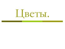 Зрительный диктант: Цветы тренажёр по русскому языку (2 класс)