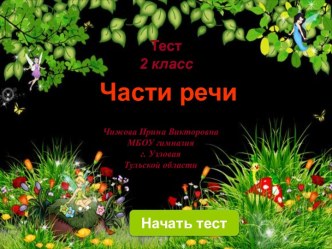 Части речи 2 класс презентация к уроку по русскому языку (2 класс) по теме