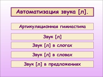 Автоматизация звука Л презентация к уроку по логопедии (старшая группа)