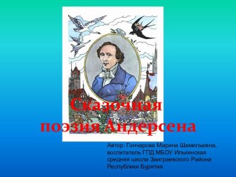 Ганс Христиан Андерсен презентация к уроку