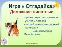 Презентация игра Отгадайка презентация