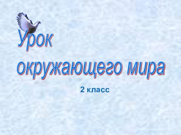 2 классУрок  окружающего мира