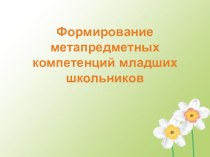 Формирование метапредметных компетенций учащихся начальной школы. учебно-методический материал