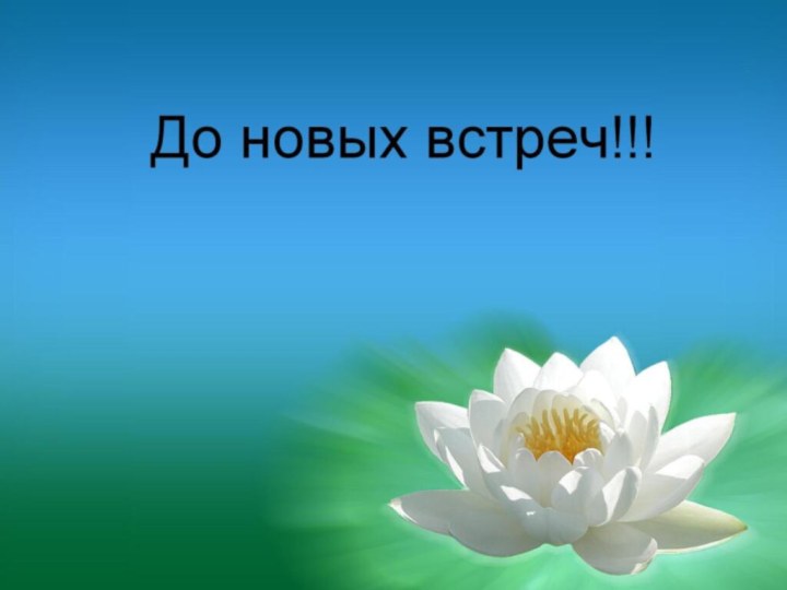 До новых встреч!!!