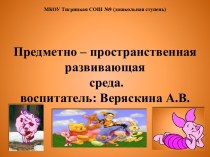 Организация ППРС презентация к уроку (средняя группа)