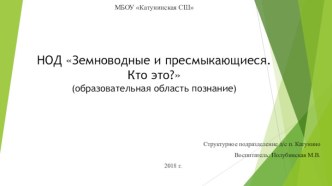 Презентация Земноводные и пресмыкающиесяКто это? презентация к уроку по окружающему миру (средняя группа)