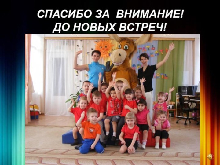 СПАСИБО ЗА ВНИМАНИЕ! ДО НОВЫХ ВСТРЕЧ!