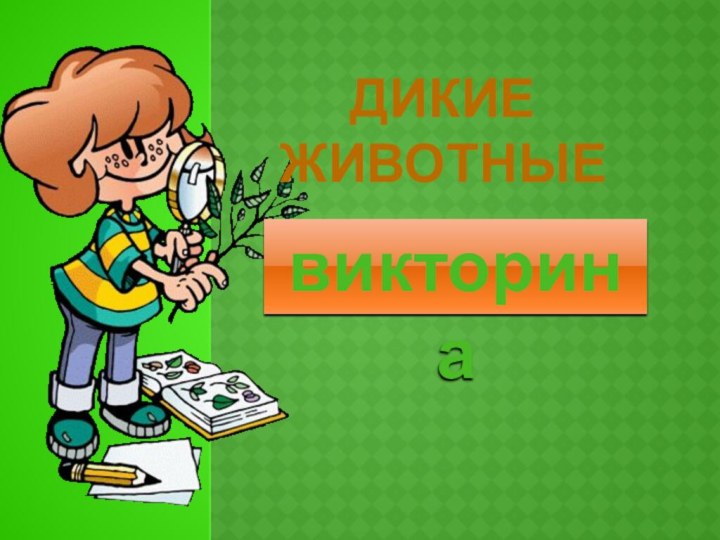 Дикиеживотныевикторина