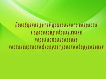 Проект Приобщение детей дошкольного возраста к здоровому образу жизни через использование нестандартного физкультурного оборудования проект (младшая, средняя, старшая, подготовительная группа)