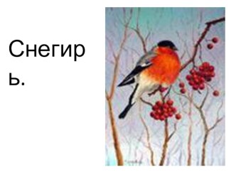 Презентация к уроку технологии в 3 классе Снегирь презентация к уроку по технологии (3 класс) по теме