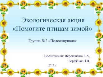 Презентация Поможем птицам зимой презентация к уроку по окружающему миру (младшая группа)