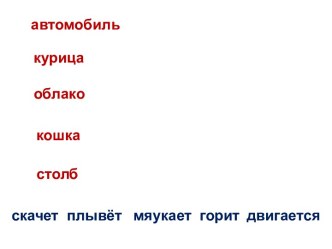 Конспект урока русского языка по теме: Слова действия -предметов план-конспект урока по русскому языку (2 класс) по теме