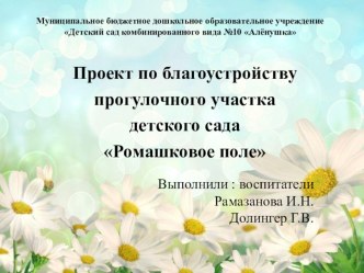 РППС на прогулочной площадке проект