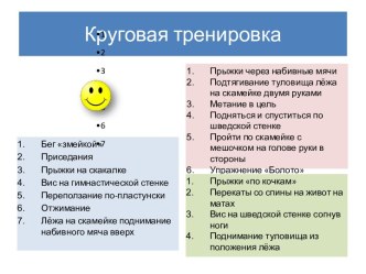 Круговая тренировка методическая разработка по физкультуре (1, 2, 3, 4 класс)