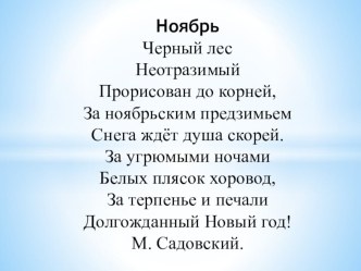 Ф.И.Тютчев стихотворение Ноябрь презентация к уроку по чтению (3 класс)