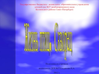 Конспект совместной деятельности с детьми по формированию экологических представлений у детей Кто такие птицы? план-конспект занятия (окружающий мир, средняя группа) по теме