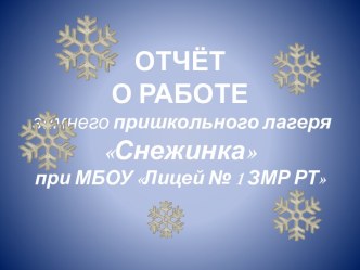 Организация работы пришкольного лагеря. презентация к уроку