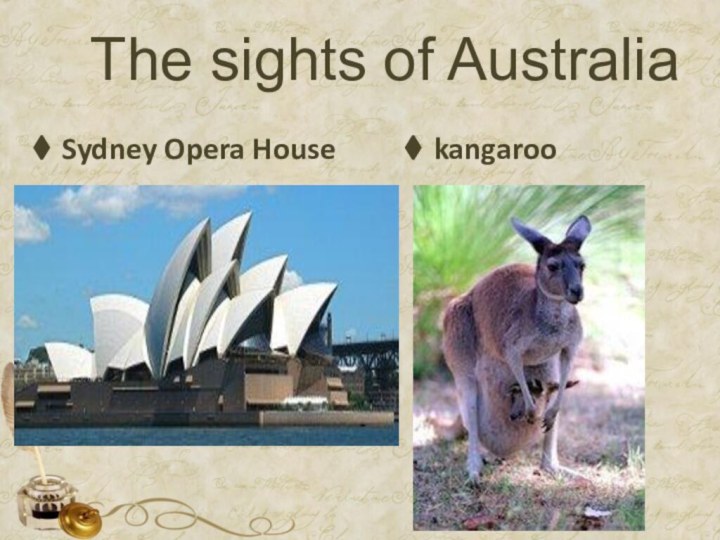 The sights of Australia Sydney Opera Housekangaroo