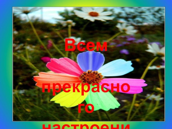 Всем   прекрасного настроения