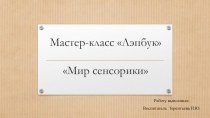 Мастер-класс Лэпбук проект (младшая группа)