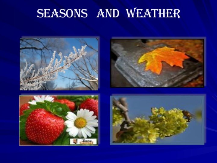 Seasons  and weather