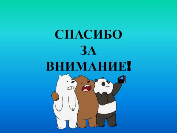 СПАСИБО  ЗА  ВНИМАНИЕ!