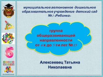 Дидактическое пособите по математическому развитию для детей от 4-х до 5 - ти лет методическая разработка по математике (средняя группа)